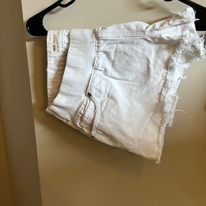 ASOS white maternity shorts